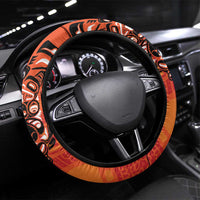 Awareness for Indigenous Orange Day Steering Wheel Cover Haida Spirit Animals - Wonder Print Shop