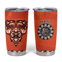 Awareness for Indigenous Orange Day Tumbler Cup Haida Spirit Animals - Wonder Print Shop