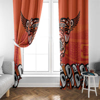 Awareness for Indigenous Orange Day Window Curtain Haida Spirit Animals - Wonder Print Shop