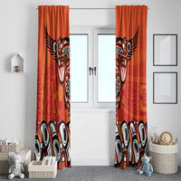 Awareness for Indigenous Orange Day Window Curtain Haida Spirit Animals - Wonder Print Shop