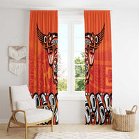 Awareness for Indigenous Orange Day Window Curtain Haida Spirit Animals - Wonder Print Shop