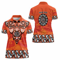 Awareness for Indigenous Orange Day Women Polo Shirt Haida Spirit Animals - Wonder Print Shop