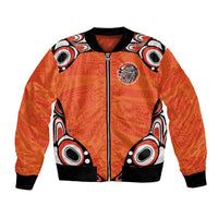 Awareness for Indigenous Orange Day Bomber Jacket Kindness and Equality - Wonder Print Shop
