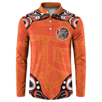 Awareness for Indigenous Orange Day Button Sweatshirt Kindness and Equality - Wonder Print Shop