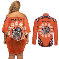 Awareness for Indigenous Orange Day Couples Matching Off Shoulder Short Dress and Long Sleeve Button Shirt Kindness and Equality - Wonder Print Shop