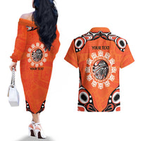 Awareness for Indigenous Orange Day Couples Matching Off The Shoulder Long Sleeve Dress and Hawaiian Shirt Kindness and Equality - Wonder Print Shop