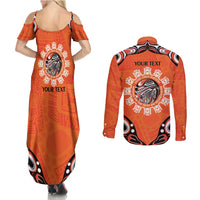 Awareness for Indigenous Orange Day Couples Matching Summer Maxi Dress and Long Sleeve Button Shirt Kindness and Equality - Wonder Print Shop