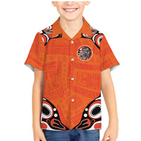 Awareness for Indigenous Orange Day Family Matching Mermaid Dress and Hawaiian Shirt Kindness and Equality - Wonder Print Shop