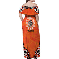 Awareness for Indigenous Orange Day Family Matching Off Shoulder Maxi Dress and Hawaiian Shirt Kindness and Equality - Wonder Print Shop