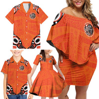 Awareness for Indigenous Orange Day Family Matching Off Shoulder Short Dress and Hawaiian Shirt Kindness and Equality - Wonder Print Shop