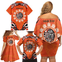 Awareness for Indigenous Orange Day Family Matching Off Shoulder Short Dress and Hawaiian Shirt Kindness and Equality - Wonder Print Shop