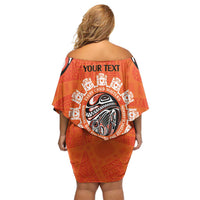 Awareness for Indigenous Orange Day Family Matching Off Shoulder Short Dress and Hawaiian Shirt Kindness and Equality - Wonder Print Shop