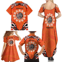 Awareness for Indigenous Orange Day Family Matching Summer Maxi Dress and Hawaiian Shirt Kindness and Equality - Wonder Print Shop