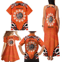 Awareness for Indigenous Orange Day Family Matching Tank Maxi Dress and Hawaiian Shirt Kindness and Equality - Wonder Print Shop