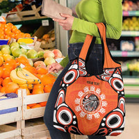 Awareness for Indigenous Orange Day Grocery Bag Kindness and Equality - Wonder Print Shop
