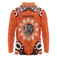 Awareness for Indigenous Orange Day Long Sleeve Polo Shirt Kindness and Equality - Wonder Print Shop