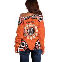 Awareness for Indigenous Orange Day Off Shoulder Sweater Kindness and Equality - Wonder Print Shop