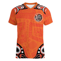 Awareness for Indigenous Orange Day Women V-Neck T-Shirt Kindness and Equality - Wonder Print Shop