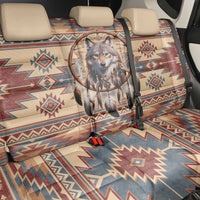 Indigenous Peoples Day Back Car Seat Cover Native American Dream Catcher Wolf Tribal-inspired - Wonder Print Shop