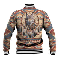 Indigenous Peoples Day Baseball Jacket Native American Dream Catcher Wolf Tribal-inspired - Wonder Print Shop