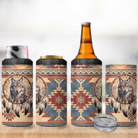 Indigenous Peoples Day 4 in 1 Can Cooler Tumbler Native American Dream Catcher Wolf Tribal-inspired - Wonder Print Shop