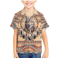 Indigenous Peoples Day Family Matching Mermaid Dress and Hawaiian Shirt Native American Dream Catcher Wolf Tribal-inspired - Wonder Print Shop
