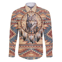 Indigenous Peoples Day Family Matching Puletasi and Hawaiian Shirt Native American Dream Catcher Wolf Tribal-inspired - Wonder Print Shop