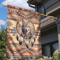Indigenous Peoples Day Garden Flag Native American Dream Catcher Wolf Tribal-inspired - Wonder Print Shop