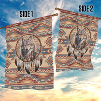 Indigenous Peoples Day Garden Flag Native American Dream Catcher Wolf Tribal-inspired - Wonder Print Shop