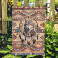Indigenous Peoples Day Garden Flag Native American Dream Catcher Wolf Tribal-inspired - Wonder Print Shop