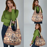 Indigenous Peoples Day Grocery Bag Native American Dream Catcher Wolf Tribal-inspired - Wonder Print Shop