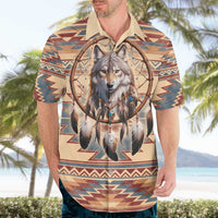 Indigenous Peoples Day Hawaiian Shirt Native American Dream Catcher Wolf Tribal-inspired - Wonder Print Shop