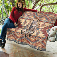 Indigenous Peoples Day Quilt Native American Dream Catcher Wolf Tribal-inspired - Wonder Print Shop