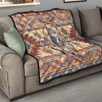 Indigenous Peoples Day Quilt Native American Dream Catcher Wolf Tribal-inspired - Wonder Print Shop