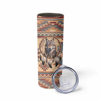 Indigenous Peoples Day Skinny Tumbler Native American Dream Catcher Wolf Tribal-inspired - Wonder Print Shop