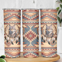 Indigenous Peoples Day Skinny Tumbler Native American Dream Catcher Wolf Tribal-inspired - Wonder Print Shop