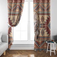 Indigenous Peoples Day Window Curtain Native American Dream Catcher Wolf Tribal-inspired - Wonder Print Shop