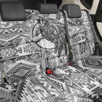 Indigenous Peoples Day Back Car Seat Cover Native American Wolf with Dreamcatcher - Wonder Print Shop