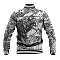 Indigenous Peoples Day Baseball Jacket Native American Wolf with Dreamcatcher - Wonder Print Shop