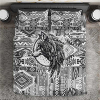 Indigenous Peoples Day Bedding Set Native American Wolf with Dreamcatcher - Wonder Print Shop