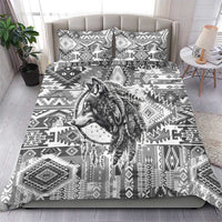 Indigenous Peoples Day Bedding Set Native American Wolf with Dreamcatcher - Wonder Print Shop
