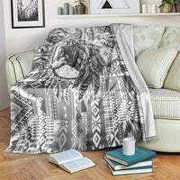 Indigenous Peoples Day Blanket Native American Wolf with Dreamcatcher - Wonder Print Shop