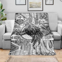 Indigenous Peoples Day Blanket Native American Wolf with Dreamcatcher - Wonder Print Shop