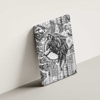 Indigenous Peoples Day Canvas Wall Art Native American Wolf with Dreamcatcher - Wonder Print Shop