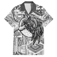 Indigenous Peoples Day Family Matching Off The Shoulder Long Sleeve Dress and Hawaiian Shirt Native American Wolf with Dreamcatcher - Wonder Print Shop