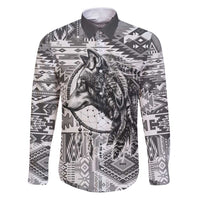 Indigenous Peoples Day Family Matching Puletasi and Hawaiian Shirt Native American Wolf with Dreamcatcher - Wonder Print Shop
