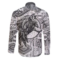 Indigenous Peoples Day Family Matching Short Sleeve Bodycon Dress and Hawaiian Shirt Native American Wolf with Dreamcatcher - Wonder Print Shop