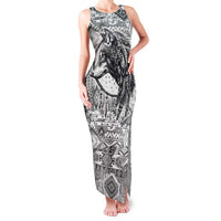 Indigenous Peoples Day Family Matching Tank Maxi Dress and Hawaiian Shirt Native American Wolf with Dreamcatcher - Wonder Print Shop