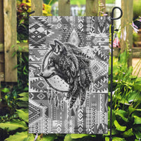 Indigenous Peoples Day Garden Flag Native American Wolf with Dreamcatcher - Wonder Print Shop
