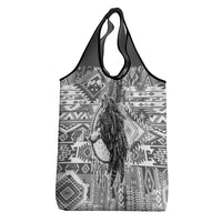 Indigenous Peoples Day Grocery Bag Native American Wolf with Dreamcatcher - Wonder Print Shop